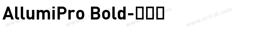 AllumiPro Bold字体转换
